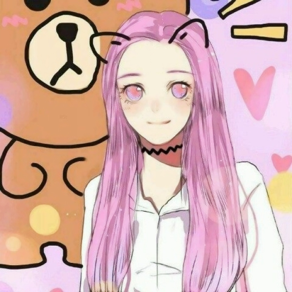 戳中少女心！9张粉色系动漫女生头像合集