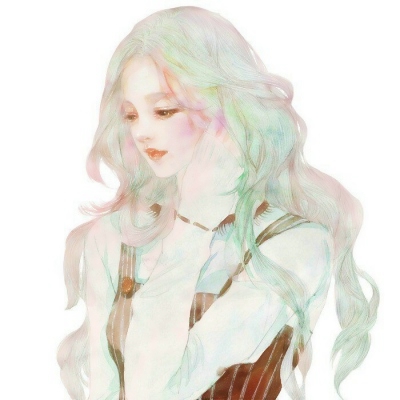 9张超治愈的水彩手绘女生头像 氛围感拉满