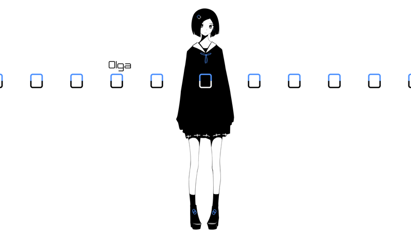 两款原创短发少女壁纸 简约白背景超吸睛