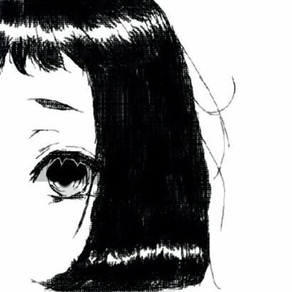 黑白动漫女生丧系头像合集 22张高清emo风格黑白动漫女头