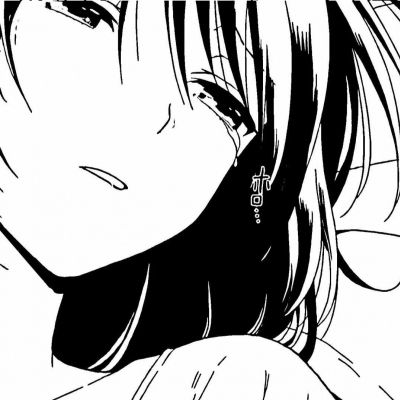 8张黑白日系动漫女生头像 适合当微信头像的来啦