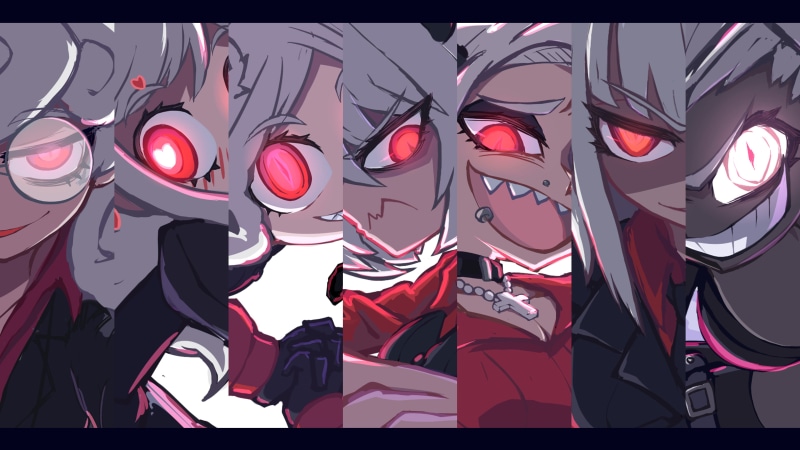 这款二次元少女竖屏肖像插画 2K高清手机壁纸