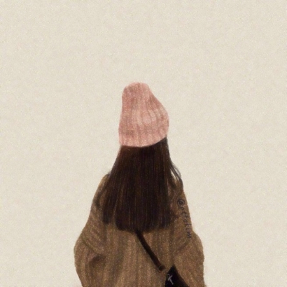 微信闺蜜背影头像来啦！9张高清手绘款一人一张