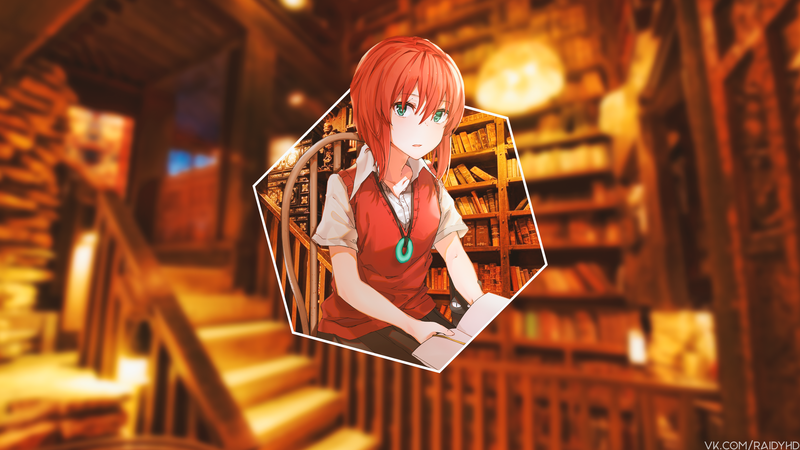 羽岛智世高清壁纸合集 可爱二次元少女 画中画风格