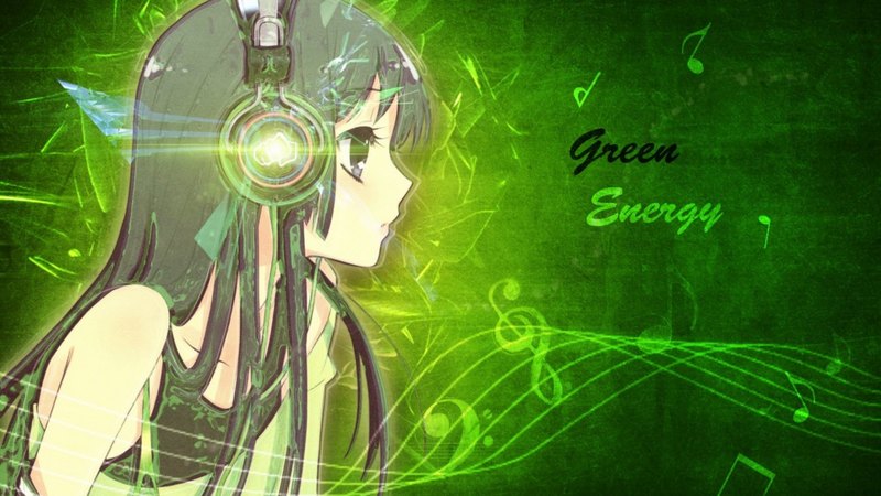 绝美动漫少女音乐爱情壁纸