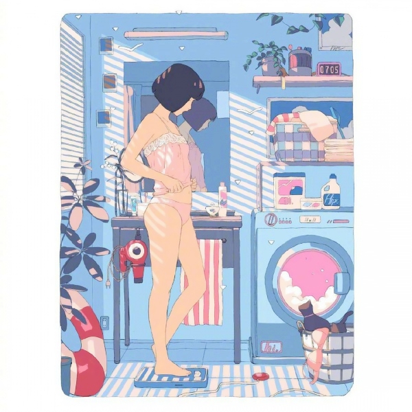 9张日常女生手绘插画头像 高清个性款直接存