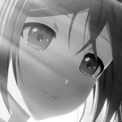 24张黑白丧系二次元女生头像 自带伤感氛围感的动漫女头合集