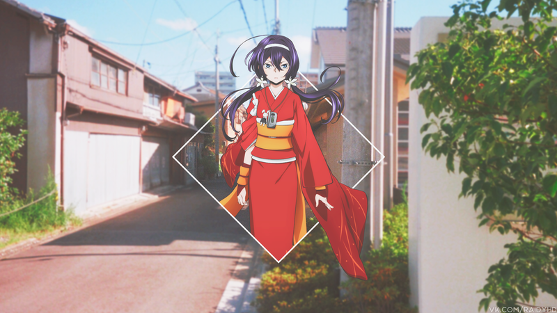 这组壁纸太绝！画中画风格的动漫少女壁纸合集