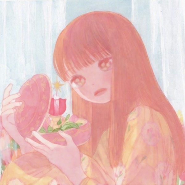 5张粉色可爱女生手绘头像，超清又好看