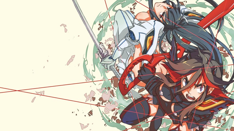 《斩服少女》同人插画合集 缠流子与鬼龙院皐月的激斗名场面