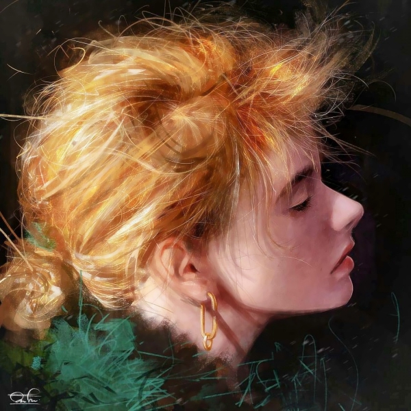 超带感！9张高清精致高冷霸气手绘女生头像