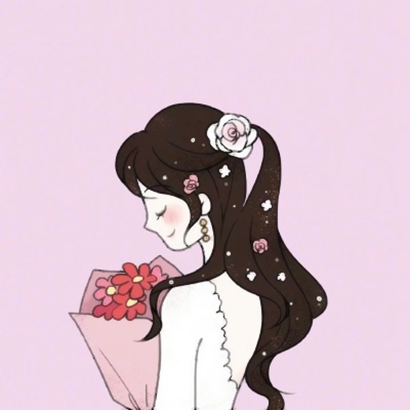 8张简约高清手绘女生头像合集