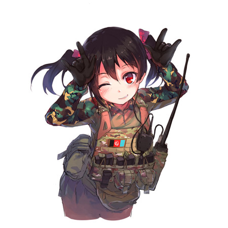 帅气好看的军武娘漫画头像合集 9张精选头像大全