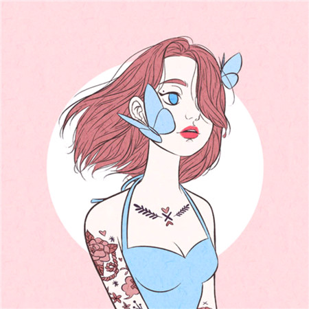 霸气又飒的动漫纹身女生头像 8张高清图合集