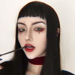 女生欧美风暗黑系高清头像 超拽很酷的暗黑系网图欧美女头(14张)