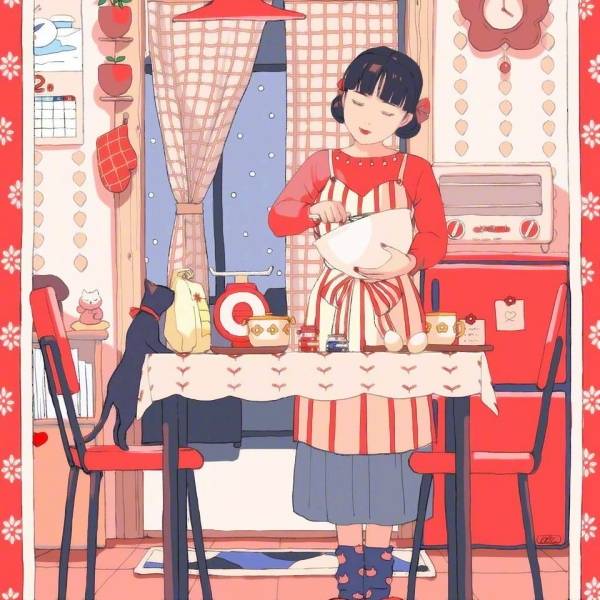 9张日常女生手绘插画头像 高清个性款直接存