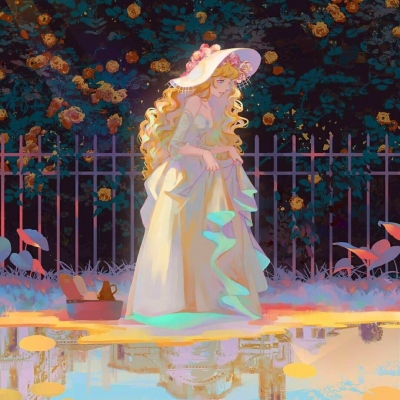 仙气感拉满！8张ins风动漫手绘女生头像