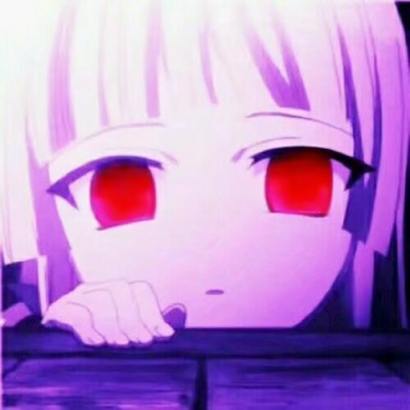 13张暗黑系带血动漫女生头像 冷酷吓人风格