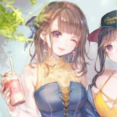 好看的动漫女生闺蜜头像合集 微信用两张一组的快存起来
