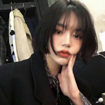 33张高清个性QQ女生短发头像合集