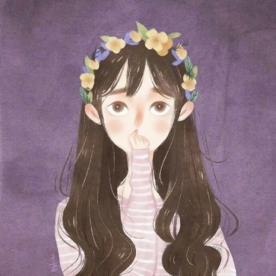 最新款女生手绘QQ头像！8张清新简约高清图来了