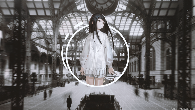 多款画中画风格动漫少女壁纸合集