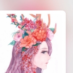 7张超清手绘彩绘女生头像 收藏级头像大图合集