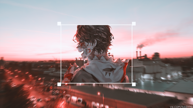 二次元少年画中画高清壁纸