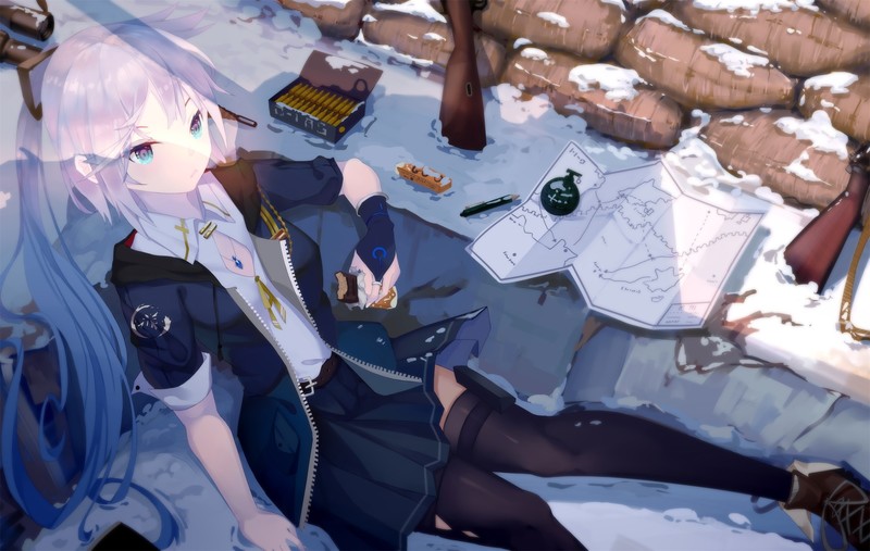 二次元蓝眸长发少女壁纸合集
