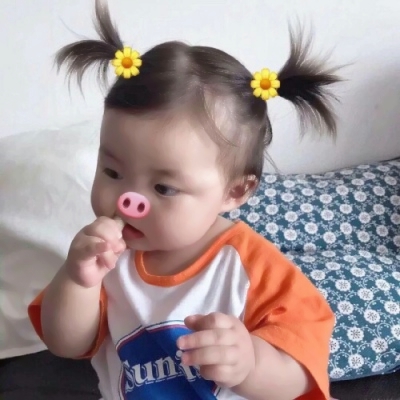 17张女生搞怪萌娃微信头像合集