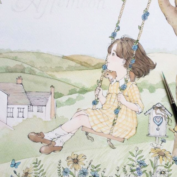 纸上手绘女生头像合集 34张超高清纸质手绘女头素材