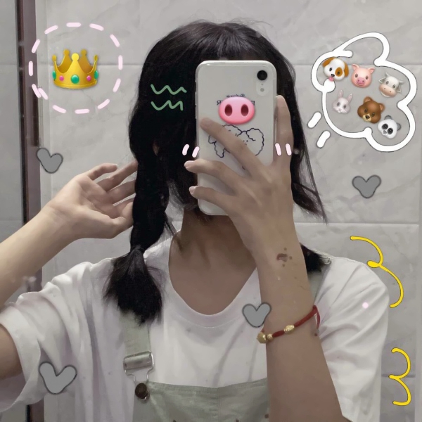 36张超萌带贴纸女生QQ头像 超清可爱款分享