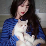 女生抱猫咪QQ头像合集！10张高清好看的真人头像图