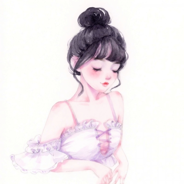 16张超好看的简约彩色手绘女生头像，高清质感拉满