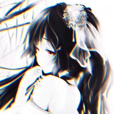 女生丧系黑白动漫头像合集，16张高清酷感头像直接抱走