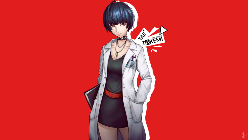 《女神异闻录5同人插画合集 四款绝美二次元少女壁纸》