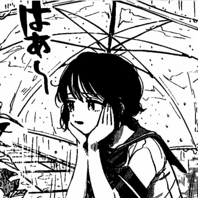 8张黑白日系动漫女生头像 适合当微信头像的来啦