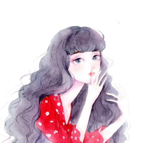 16张超好看的简约彩色手绘女生头像，高清质感拉满