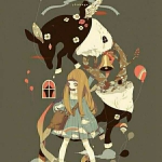 冷酷暗黑风动漫女生头像 26张超高清阴森诡异风格图