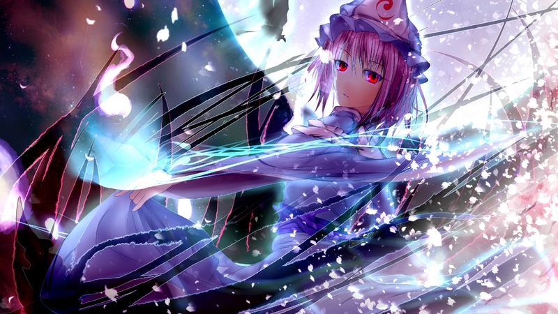 动漫魔法少女月夜裙装壁纸合集