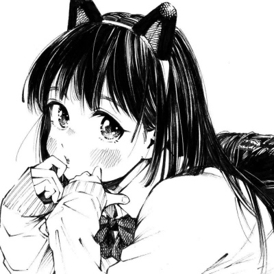 9张氛围感拉满的黑白漫画风女生头像，小众又高级