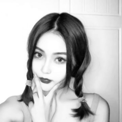 黑白丧系真人女生头像！12张高清酷飒丧感黑白图合集