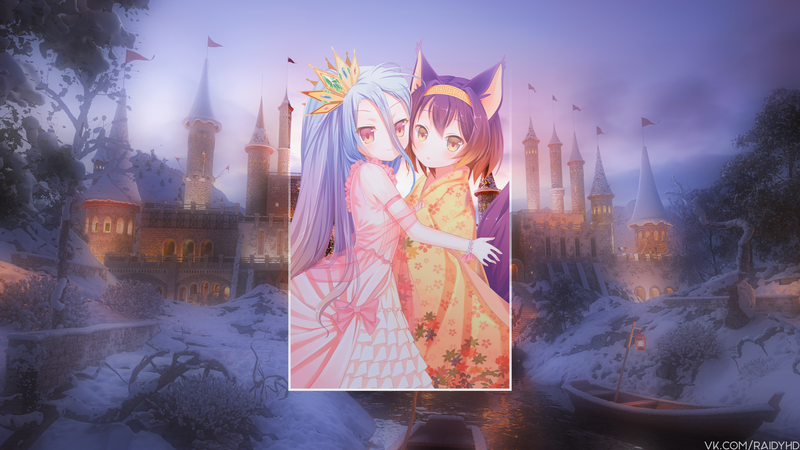 《游戏人生》白 画中画风格高清壁纸合集