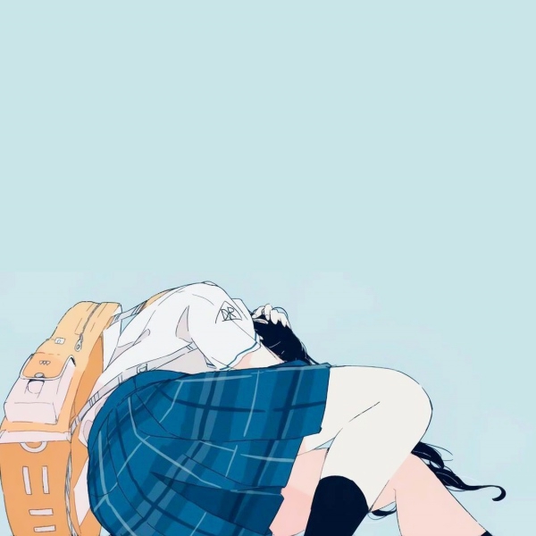 超带感！9张背包动漫酷女孩头像高清图