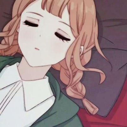 23张高清复古款丧系动漫女生头像合集
