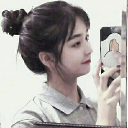 19张高清韩范丸子头女生背影头像 适合当微信头像