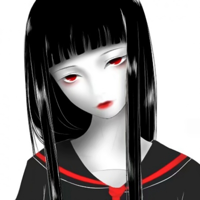 21张高清黑白丧系动漫女头 适合女生用的伤感头像合集