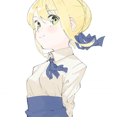 超火的黄头发女生卡通头像，一共7张高清图