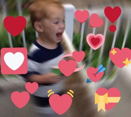 假笑男孩Gavin爱心表情包合集