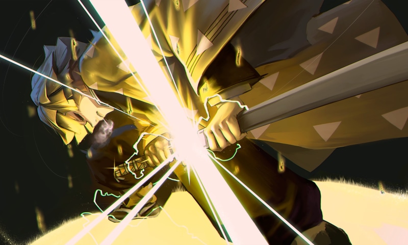 《鬼灭之刃壁纸合集｜善逸等角色2K高清壁纸》